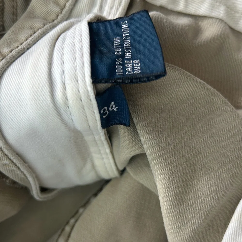 Polo Ralph Lauren Men’s Cargo Shorts Size‎ 34 Distressed Tan Utility Style